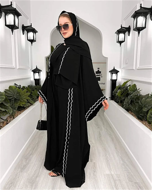 Borda - Abaya Style Kimono 2 pièces